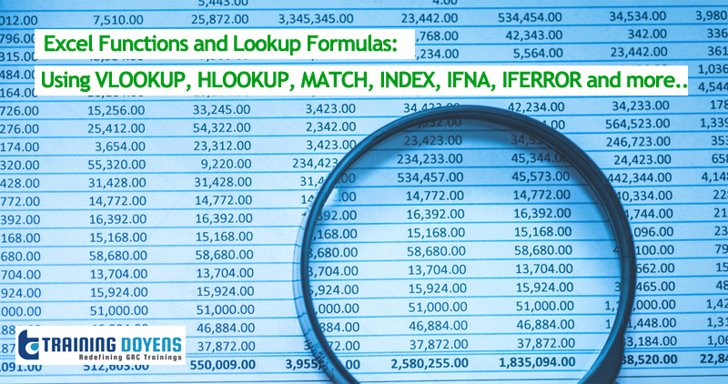 Live Webinar on Excel Functions and Lookup Formulas: Using VLOOKUP, HLOOKUP, MATCH, INDEX, IFNA, IFERROR and more..